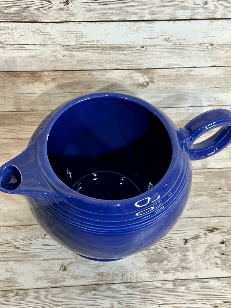 Vintage Fiestaware Cobalt Blue Teapot No Lid Etsy