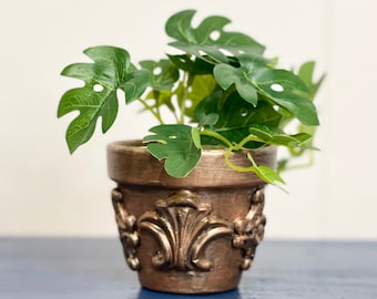 Copper Terracotta Flower Pot
