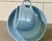 P86 Fiestaware Periwinkle Blue Cup Saucer