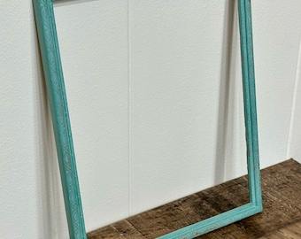 Upcycled Light Green Rectangle Wood Frame
