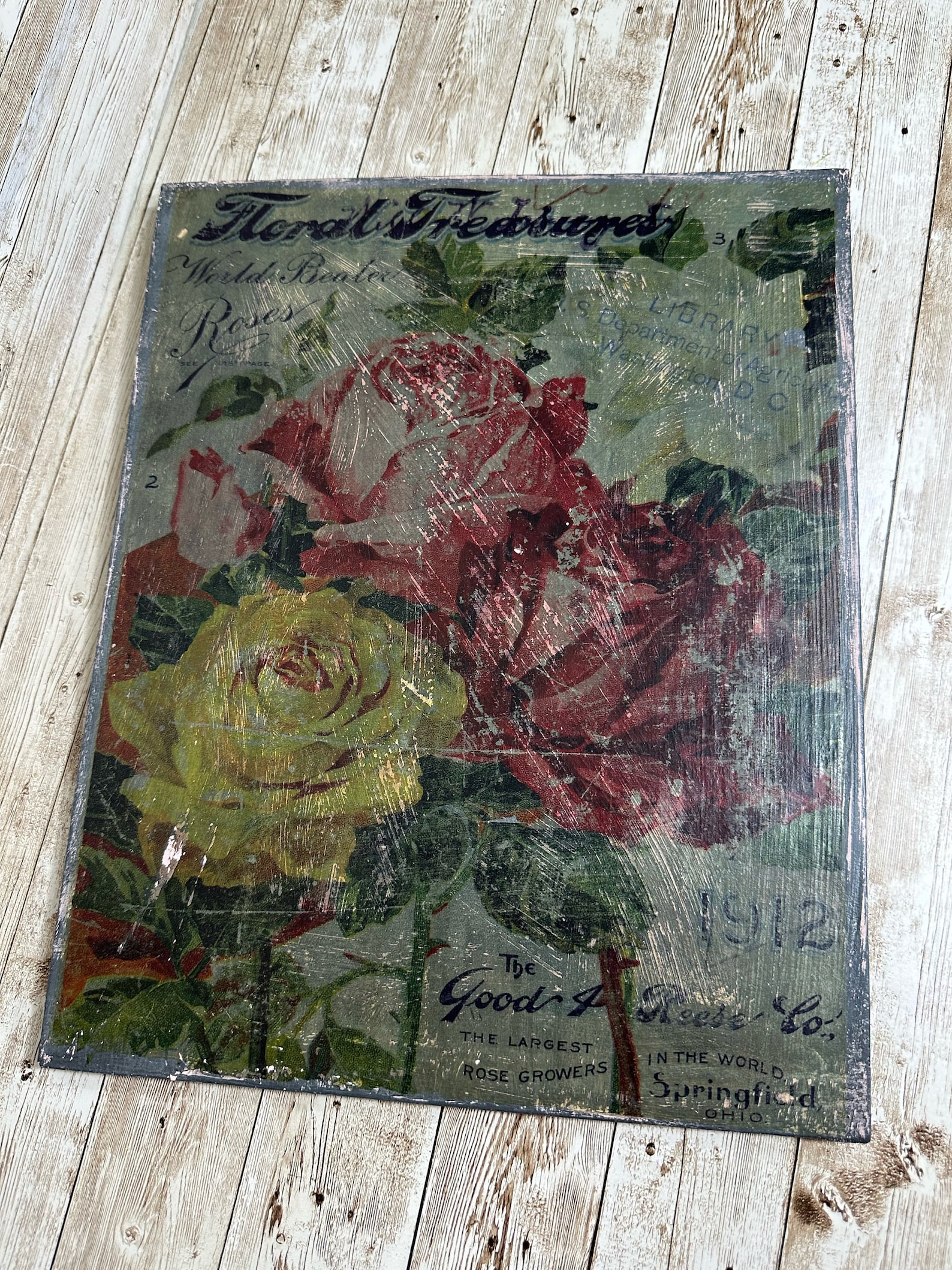 Vintage Inspired Floral Wall Art - Etsy