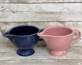 P86 Fiestaware Individual Creamer, Cobalt, Rose