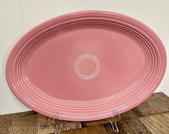 P86 Fiestaware Rose Large Oval Platter