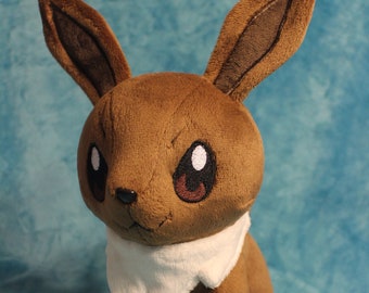 9" Chibi Eevee pokemon inspired eeveelution plushie