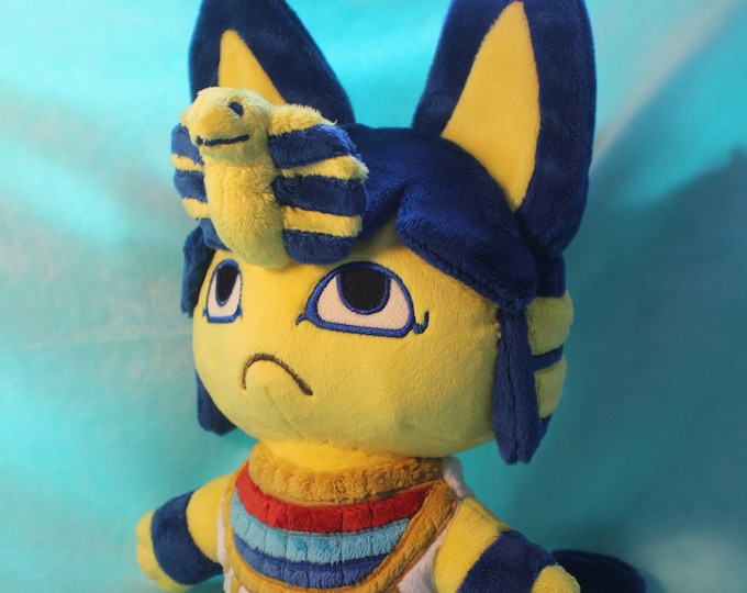 14 Ankha Animal Crossing Inspired Egyptian Cat Kitty Handmade Plushie