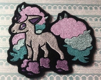 Galar Ponyta pokemon inspired 4" iron-on patch