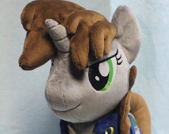 16" Littlepip My Little Pony inspired Mlp handmade plush plushie Fallout Equestria MADE TO ORDER