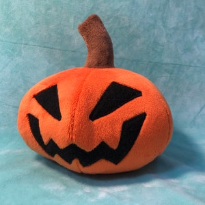 Jack’o’lantern Pumpkin Halloween original 7" handmade soft minky plush