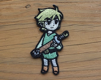 Link Zelda inspired 3.75" iron-on patch