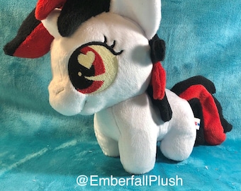 6" Blackjack My Little Pony chibi handmade plush plushie MADE TO ORDER