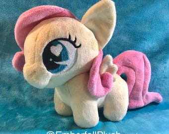 7" Fluttershy My Little Pony chibi handmade plush plushie MADE TO ORDER