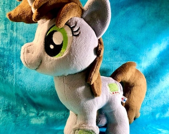 12" Littlepip My Little Pony inspired Mlp handmade plush plushie Fallout Equestria MADE TO ORDER