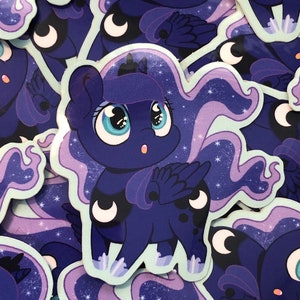 Princess Luna MLP My Little Pony chibi moon inspired 2" Vinyl sticker