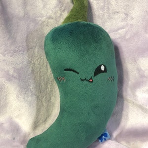 One (1) 10” Jalepeño Hot Spicy Pepper Cutie Foodies original soft minky blob plush