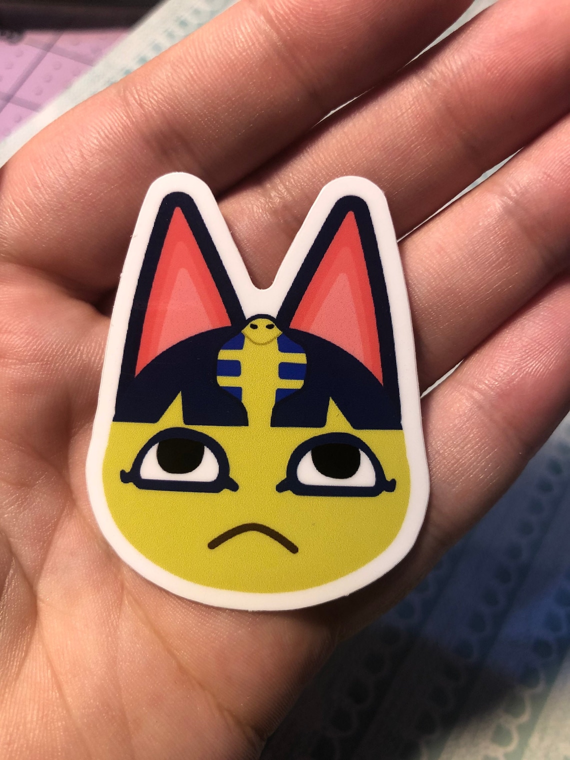 Ankha Animal Crossing inspired yellow egyptian cat villager | Etsy