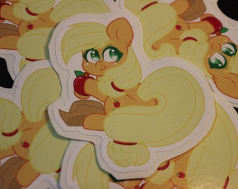 Applejack MLP My Little Pony chibi mane 6 inspiré 2" autocollant vinyle