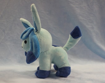 Chibi Glaceon pokemon plushie