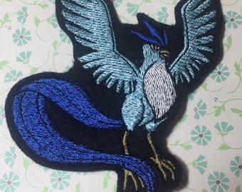 Articuno Pokemon Inspired 4" iron-on patch