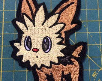 Pokemon Lillipup inspiré 4,25 « chien terrier chiot iron-on patch