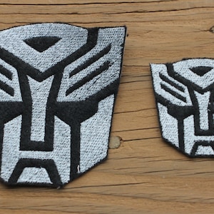 Transformers Autobot Symbol inpsired 3.75&quot; or 2.25&quot; iron-on patch