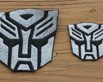 Transformers Autobot Symbol inpsired 3.75&quot; or 2.25&quot; iron-on patch