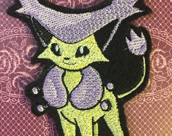 Delcatty Pokemon Inspired 4" iron-on patch