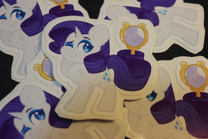 Rarity Mlp My Little Pony Chibi Mane 6 Inspired 2 Vinyl Etsy