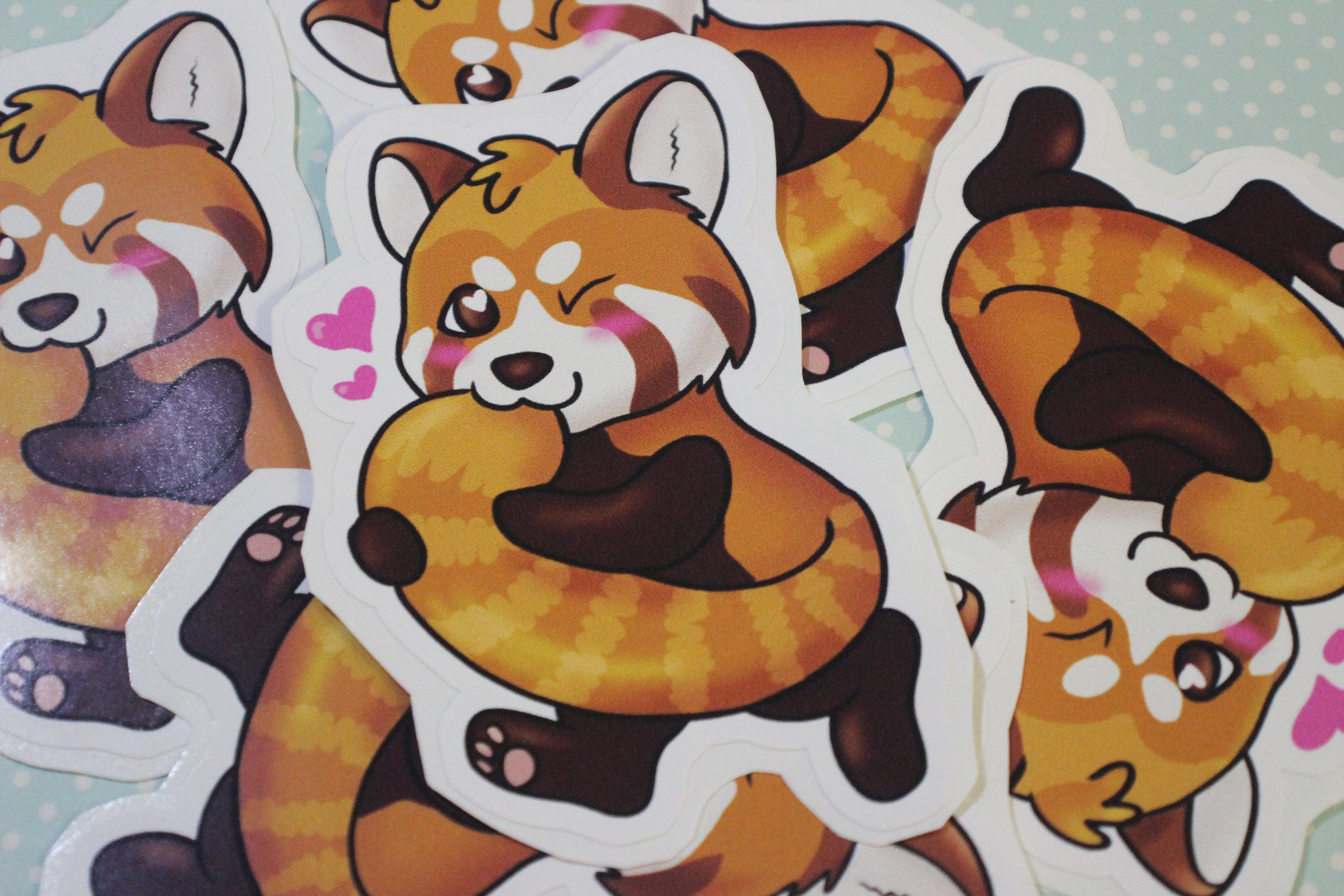 Red Panda Cute Kawaii Animal Original 3.75in Vinyl Sticker - Etsy