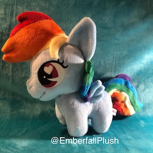 6&quot; Rainbow Dash My Little Pony chibi handmade plush plushie MADE TO ORDER