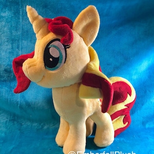 12&quot; Sunset Shimmer My Little Pony inspired Mlp handmade plush plushie MADE TO ORDER