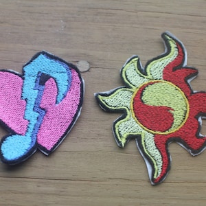 Sunset Shimmer OR Sonata Dusk cutie mark iron-on patch