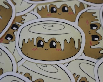 Cinnamon bun roll Cutie Foodies Original 2in Vinyl sticker