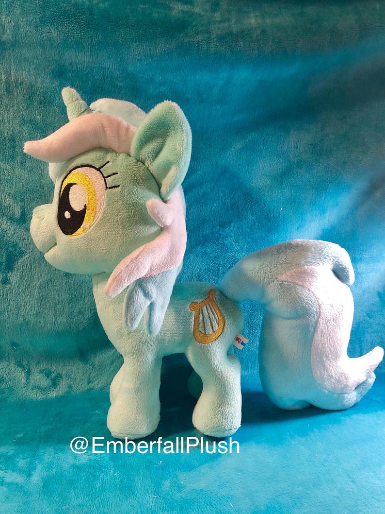 12" Lyra My Little Pony inspired Mlp handmade plush plushie MADE TO ORDER image 2