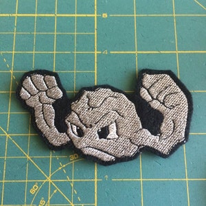 Geodude iron-on patch