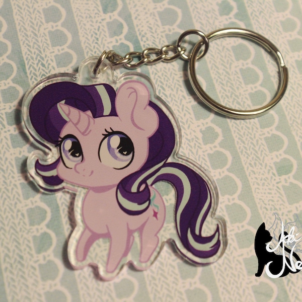 Starlight Glimmer MLP Pony 2" Acrylic Charm Keychain