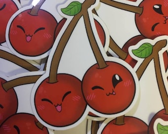 Cherry Cutie Foodies Original 2in Vinyl sticker