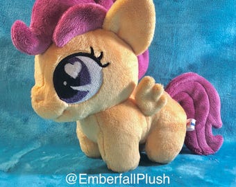 6" Scootaloo My Little Pony chibi handmade plush plushie MADE TO ORDER
