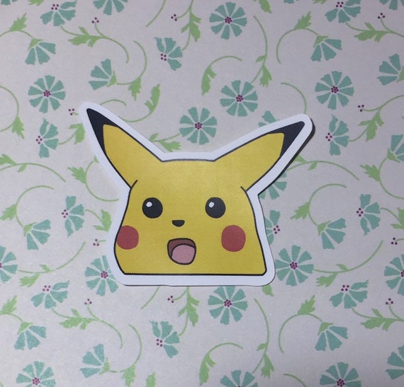 Surprised Pikachu Pokemon Inspired Meme 2 Sticker