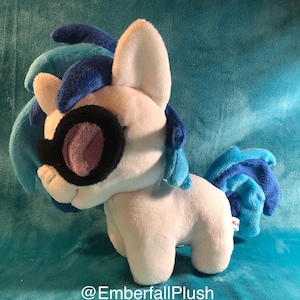 6" Baby Vinyl Scratch dj pon3 My Little Pony chibi handmade plush plushie MADE TO ORDER
