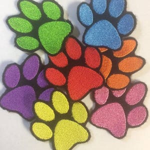 Paw Print 2&quot; iron-on patch