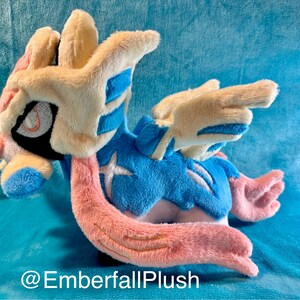 7" Chibi Regular or Shiny Sword Form Zacian inspired handmade plush plushie Made to Order