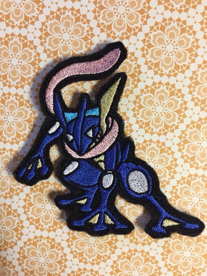 Flygon Iron on Patch Shiny Metallic Embroidered. Pokemon 