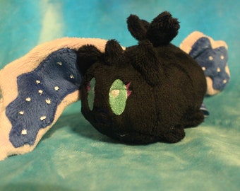 4" Loaf Baby Nightmare Moon My Little Pony chibi handmade stacking plush plushie MADE TO ORDER