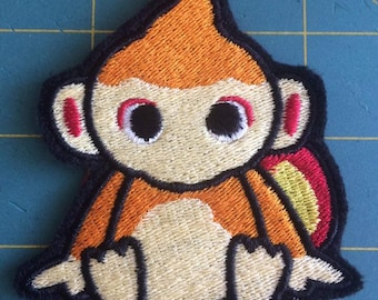 Chimchar iron-on patch