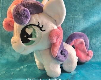 6" Sweetie Belle My Little Pony chibi handmade plush plushie MADE TO ORDER