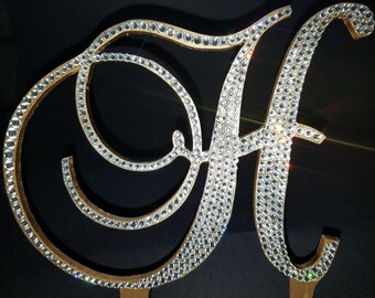 bling cake topper etsy
