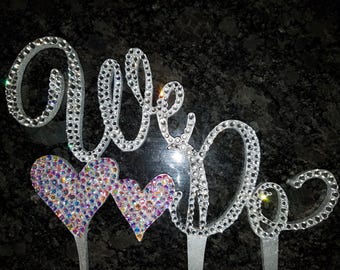 custom swarovski crystal cake