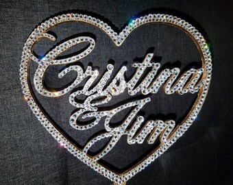 custom swarovski crystal cake