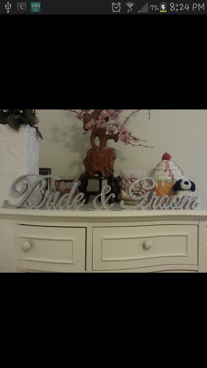 swarovski crystal bride and groom