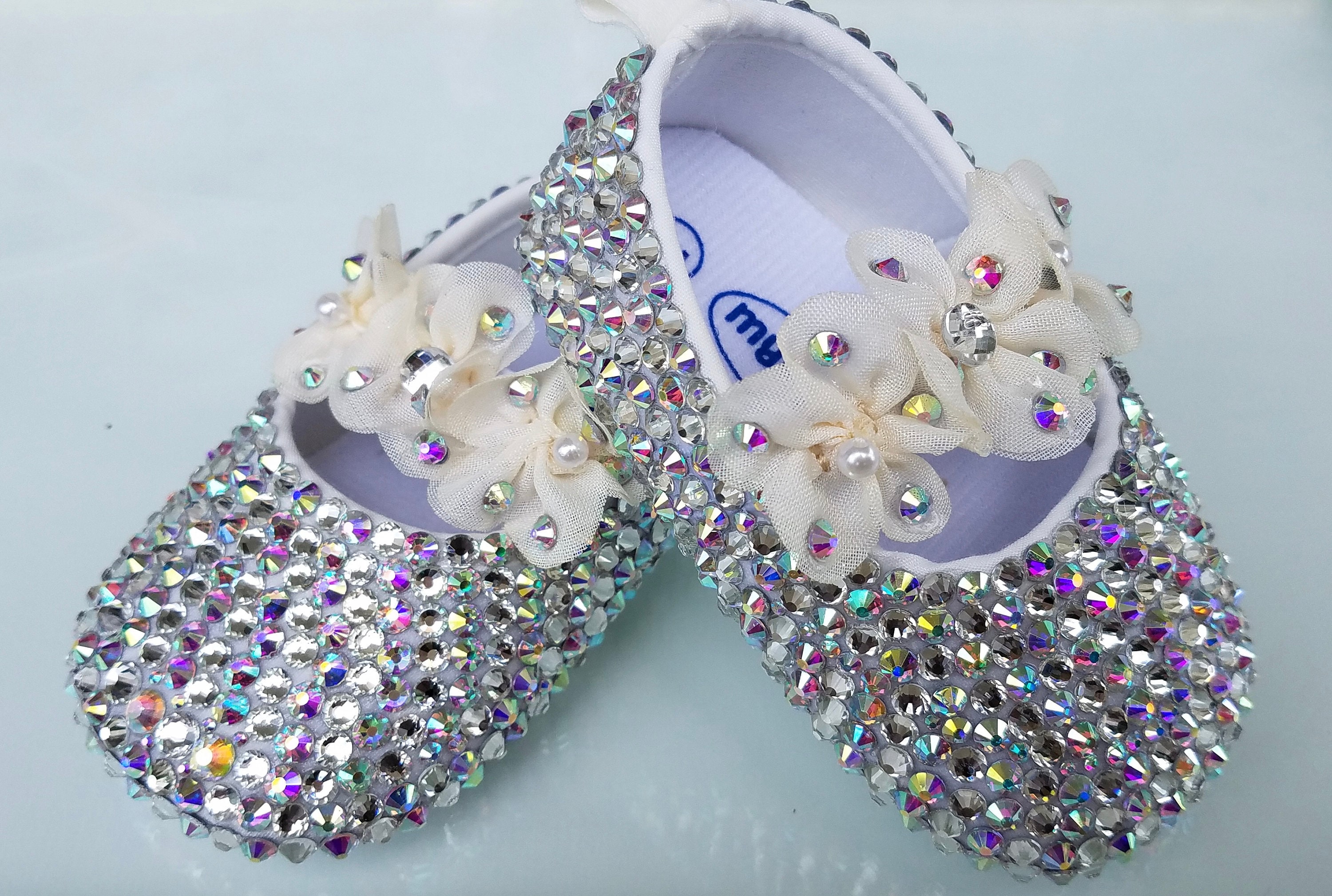 Swarovski Crystal Princess Baby Shoes bling newborn shoes Etsy